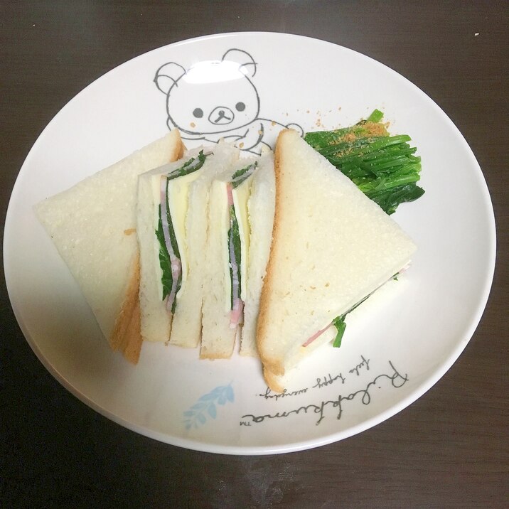 ほうれん草とベーコンのチーズサンドイッチ レシピ 作り方 By 砂漠犬とペルシャ シャム ǐノ子 猫 括弧 仮 楽天レシピ ほうれん草とベーコンのチーズサンドイッチ レシピ 作り方 By 砂漠犬とペルシャ シャム ǐノ子 猫 括弧 仮 楽天レシピ